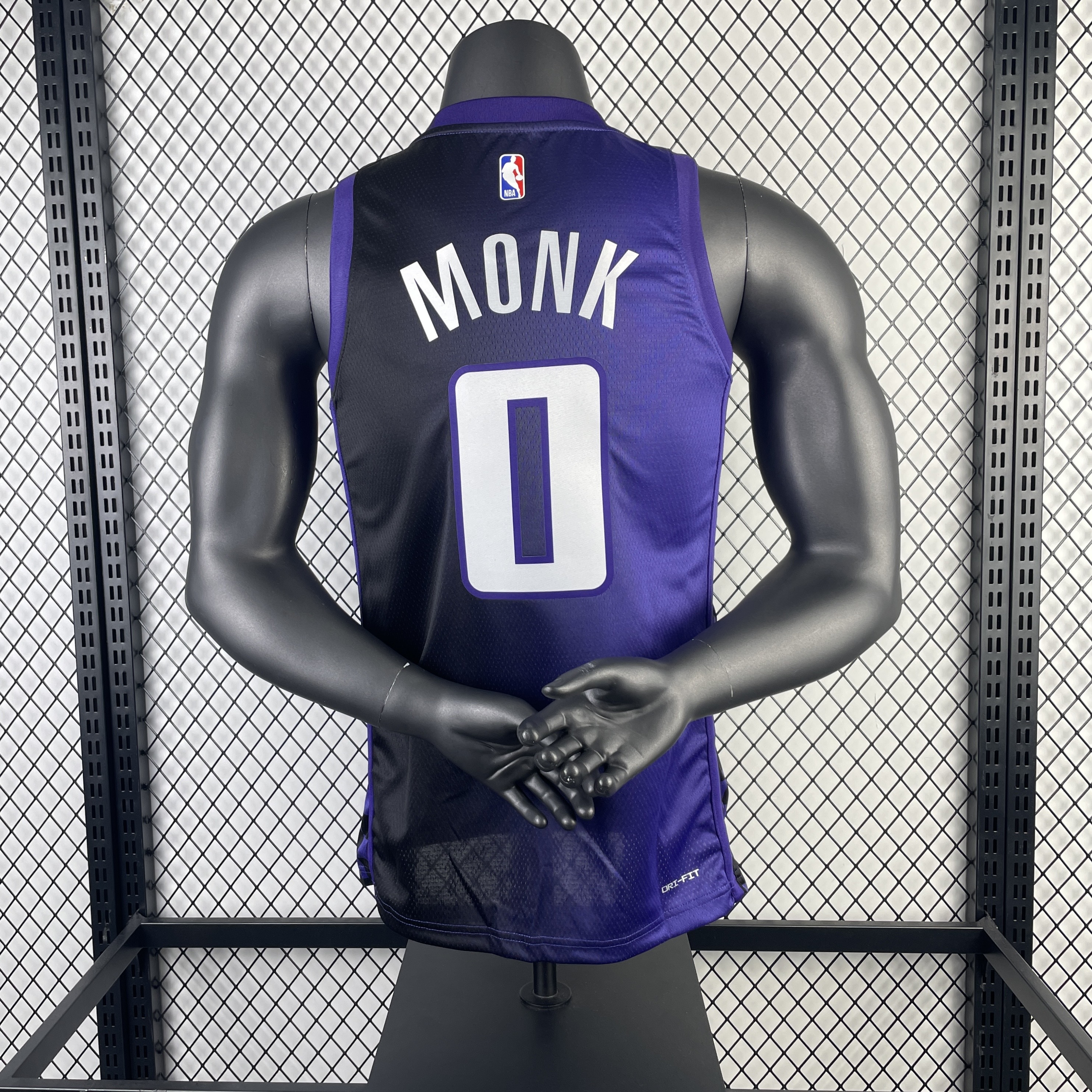 Men Sacramento Kings #0 Monk purple NBA 2023 24 Season Jerseys